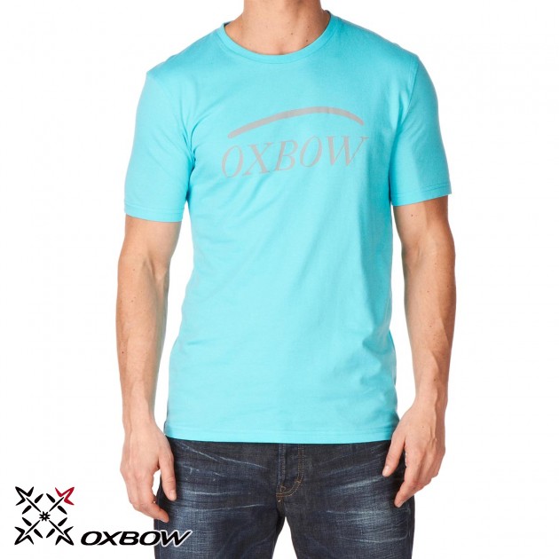 Mens Oxbow Mc Bana T-Shirt - Light Curacao