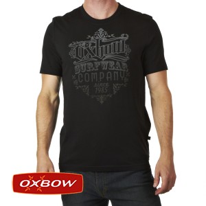 T-Shirts - Oxbow Deg T-Shirt - Black