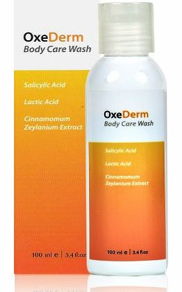 OxeDerm 100ml/3.4fl.oz Body Care Wash Back and Body Acne Treatment Shower Gel