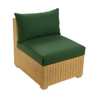 Oxford Standard Chair Honey with Half Panama Cushions Cactus