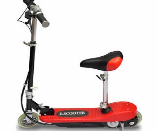 Oxford Street 120w Electric Scooter Rechargeable E-Scooter (With Seat, Red)