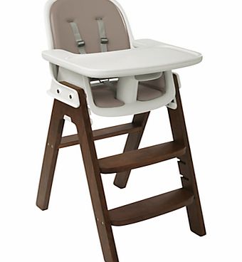Sprout Highchair-Taupe/Walnut