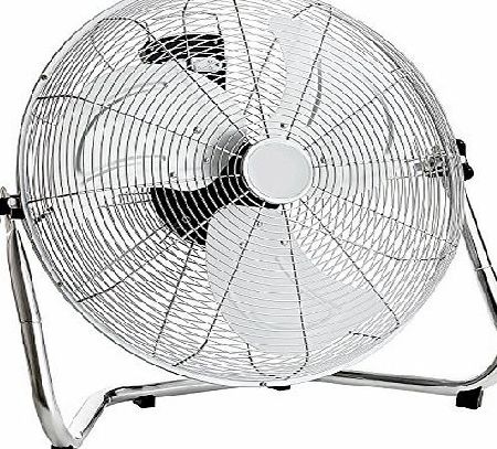 Oypla Electrical 18`` Chrome 3 Speed Free Standing Gym Fan