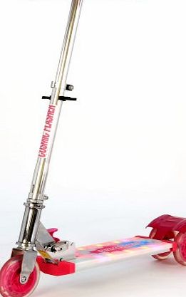 Ozbozz Pink Cosmic Light Flashing Deck Scooter (SV5963)