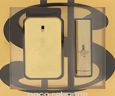 Paco Rabanne 1 Million Gift Set 50ml EDT   10ml EDT Travel Spray