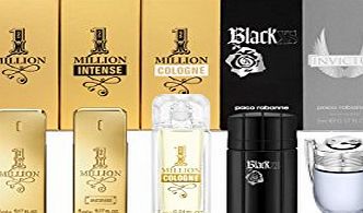 Paco Rabanne Miniatures Gift Set 5ml 1 Million EDT   5ml 1 Million Intense   7ml 1 Million Cologne  