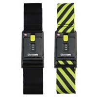 Pacsafe StrapSafe Secure TSA Luggage Strap Yellow and Black