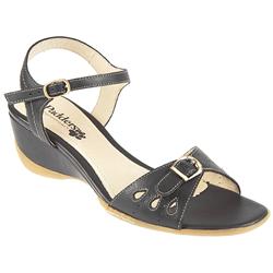 Padders Female Penpad909 Leather Upper Leather Lining Casual Sandals in Black