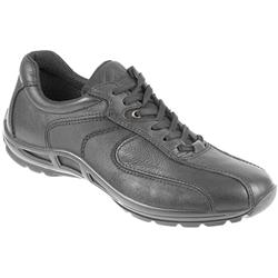 Padders Male Impad834 Leather Upper Textile Lining Lace Up in Black
