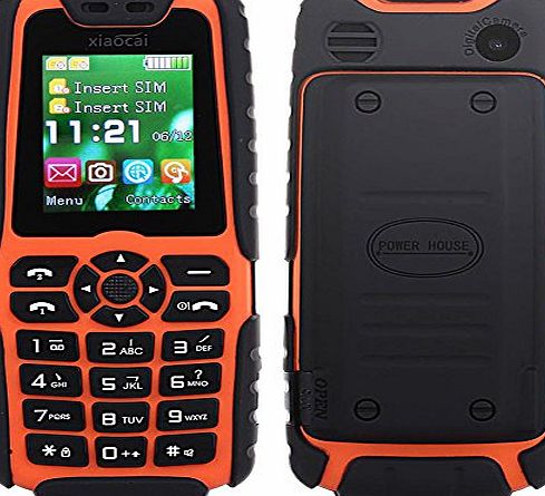 Padgene Unlocked Waterproof Dustproof Shockproof Mobile Phone Dual SIM Card Dual Standby GSM 2G Camera LED Flashlight 5000mAh Mobile Charger Cell Phone Elder Phone