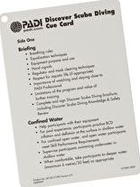PADI, 1192[^]20063 Discover Scuba Diving Instructor Cue Card