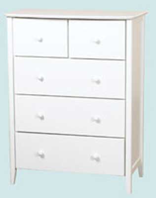 painted LOREN CHEST OF DRAWERs 2 OVER 3