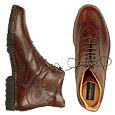 Pakerson Men` Dark Brown Italian Hand Made Leather Ankle Boots