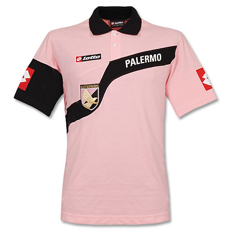 Palermo Lotto 07-08 Palermo Polo Shirt (Pink/Black)