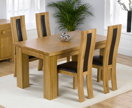 Oak Dining Table 150cm & 4 Santander