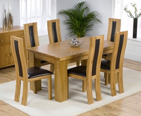 Oak Dining Table 150cm & 6 Santander