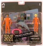 palisades Adult Swim Series 1 Action Figure 2-Pack Dr. Quentin Quinn and Debbie DuPree (Sealab 2021)