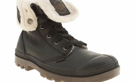 Black Baggy Shearling Trainers