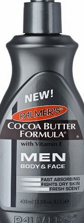 Palmers Cocoa Butter Formula Mens Lotion Body amp; Face 400ml