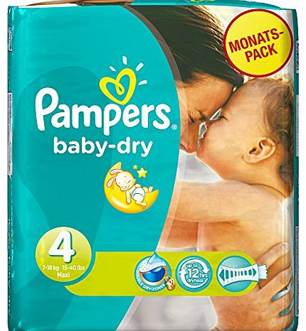 Pampers Baby Dry Size 4 Maxi Monthly Pack - 174 Nappies