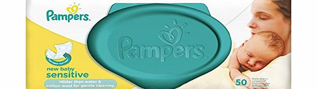 Pampers New Baby Sensitive Wipes - 50 x Pack of 12