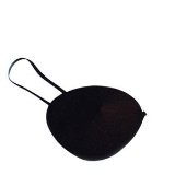 Pams Eyepatch Black Satin on Elastic