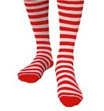 Pams Socks Red/White Stripe