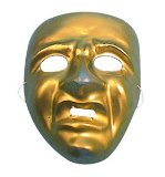 Tragedy Gold Plastic Mask