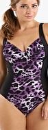 Panache Tallulah Balconnet Swimsuit - Purple Animal