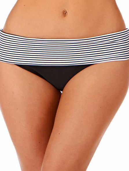 Panache Womens Panache Anya Stripe Fold Bikini Bottom -
