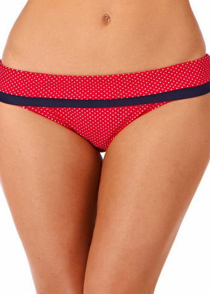 Panache Womens Panache Britt Fold Bikini Bottom - Red
