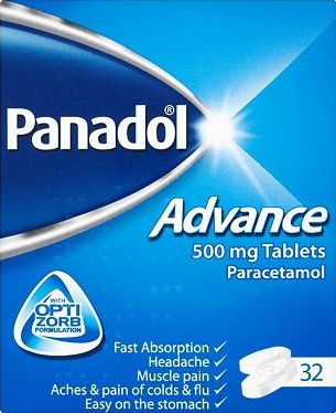 Panadol, 2041[^]10086498 Advance 500 mg Tablets (32) 10086498