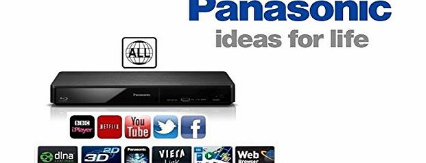 Panasonic DMP-BDT160 MULTI REGION DVD Player + Blu Ray 3D Zone ``B`` with USB MP3 XVID MP4 HDMI JPEG SMART (You Tube, BBC iPlayer, NETFLIX, Facebook, twitter + much more...) Includes Bluetooth Headset w