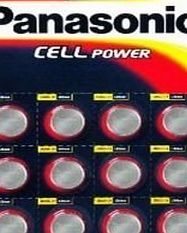 Panasonic 12 X Panasonic CR2032 Lithium Cell 3V Battery Batteries, DL2032, BR2032, KCR2...
