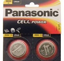 Panasonic CR2032 Battery (2 pack) - Panasonic, Lithium Coin Cell, 3V
