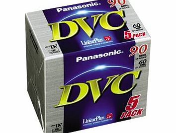 Panasonic DVC Tape 60 minute 5 Pack