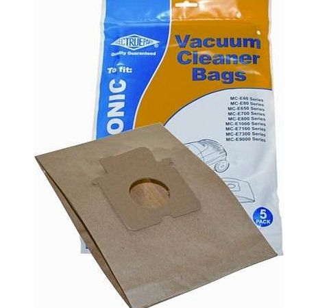 Panasonic Electruepart BAG261 C20E Vacuum Cleaner Dust Paper Cloth Bag 5 Pack