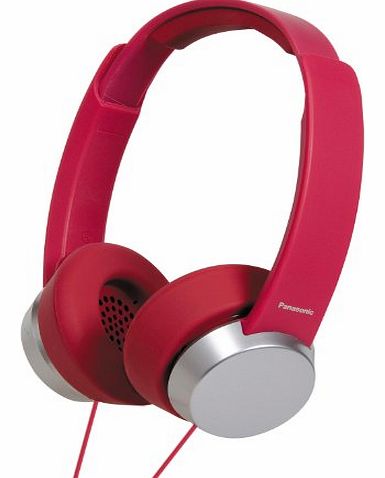 Panasonic Fashion Style On-Ear Stereo Headphones - Red
