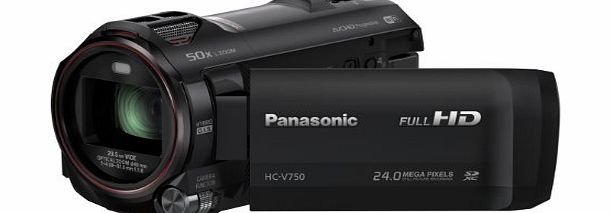 HC-V750EB-K Full HD Camcorder - Black (24MP, 50x Intelligent Zoom, Wi-Fi, NFC) (New for 2014)