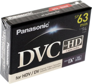 High Definition (HD) Digital Mini DV 63min Tape - SINGLE TAPE