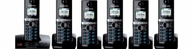 Panasonic KX-TG 8061 Cordless Phone 6 handset pack 8066