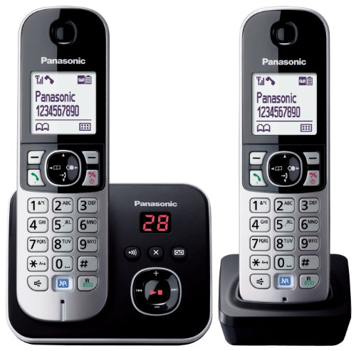 KX-TG6822EB Twin DECT Cordless Telephone Set with Answer Machine