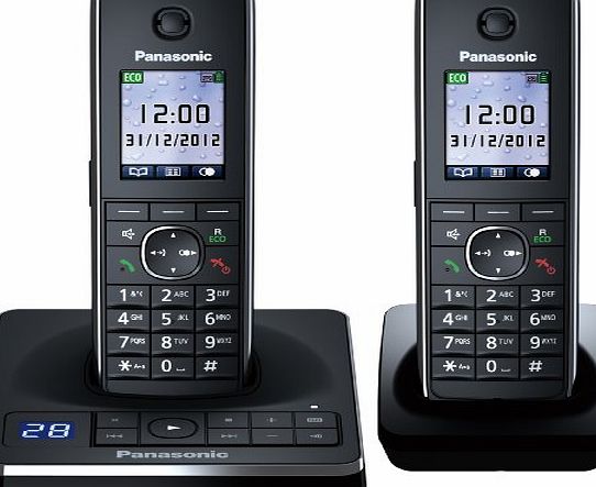 Panasonic KX-TG8562EB Twin Corldess DECT Telephone set with Colour screen and Answer Machine.