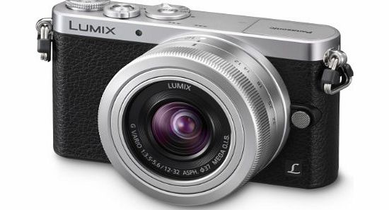 Panasonic Lumix DMC-GM1KEB-S Compact System Digital Camera with 12-32mm Lens - Silver