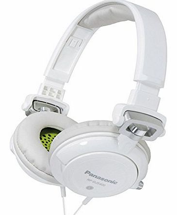 Panasonic RP-DJS400AEW Stylish Street Headphones with Swivel Mechanism - White