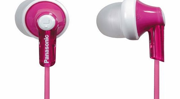 Panasonic RP-HJE120E-P Ergo Fit Ear Canal Headphones - Pink