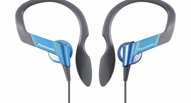 Panasonic RP-HS33E-A Water resistant Sports Clip In Ear Headphone- Blue