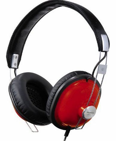 Panasonic RP-HTx7E-R Retro Style Monitor Headphones - Red
