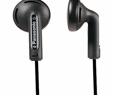 Panasonic RP-HV164E-K In-Ear Headphones 1.2 m Cable Length 3.5 mm Gold-Plated Mini Connector XBS Acoustic System Black