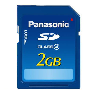 Panasonic RPSDM02GE2A 2GB DOUBLE PACK SD CARD